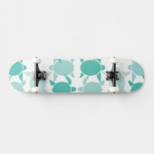 Blauwgroen schildpad skateboard (Horizontaal)