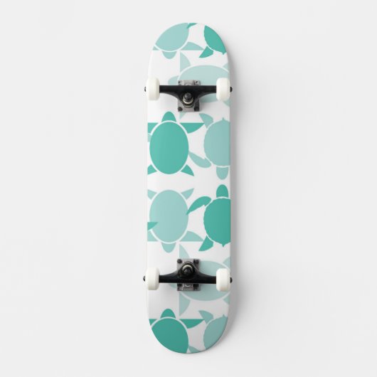 Blauwgroen schildpad skateboard (Voorkant)