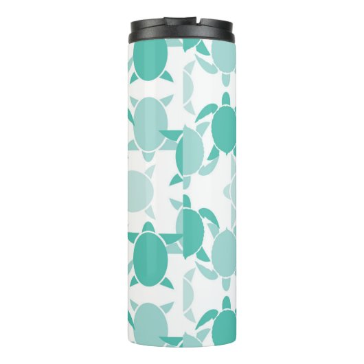 Blauwgroen schildpad thermosbeker (Achterkant)