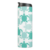 Blauwgroen schildpad thermosbeker (Geroteerd rechts)