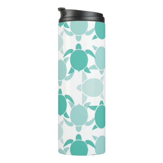 Blauwgroen schildpad thermosbeker (Geroteerd rechts)