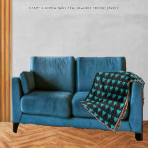 Blauwgroen schroefdraad voor hart en Pijl-zee Deken
