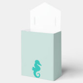 Blauwgroen Seahorse Beach Thema Baby shower Favor  Bedankdoosjes (Geopend)
