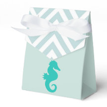 Blauwgroen Seahorse Beach Thema Baby shower Favor 