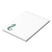 Blauwgroen Seahorse notebook Notitieblok (Linkerzijde)