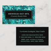 Blauwgroen sequenties visitekaartje (Voorkant / Achterkant)