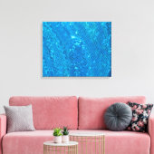 Blauwgroen Sequin Sparking 4-panelcanvas Canvas Afdruk (Insitu (Woonkamer))