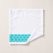 Blauwgroen set handdoeken (Wasdoekje)