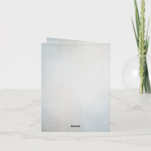 Blauwgroen Shabby Style Baby Flat Announding Kaart (Achterkant)