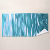 Blauwgroen shimmer badhanddoek (Badhanddoek)