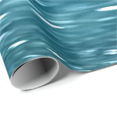 Blauwgroen shimmer cadeaupapier (Rol Hoek)