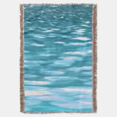 Blauwgroen shimmer deken (Voorkant Verticaal)