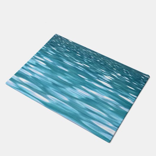 Blauwgroen shimmer deurmat (Schuin)