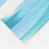 Blauwgroen shimmer fleece deken (Hoek)