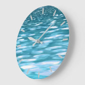 Blauwgroen shimmer grote klok (Hoek)