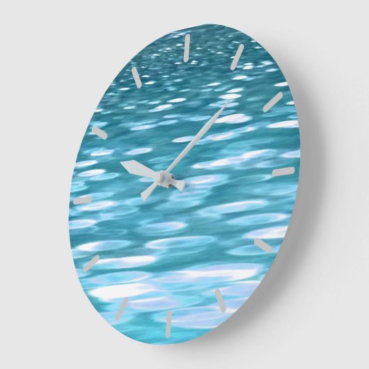 Blauwgroen shimmer grote klok (Hoek)