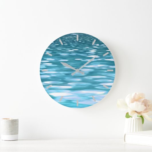 Blauwgroen shimmer grote klok (Huis)