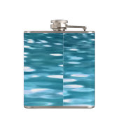 Blauwgroen shimmer heupfles (Achterkant)