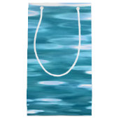 Blauwgroen shimmer klein cadeauzakje (Voorkant)