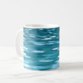 Blauwgroen shimmer koffiemok (Voorkant links)