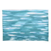 Blauwgroen shimmer kussensloop (Voorkant)