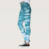 Blauwgroen shimmer leggings (Links)