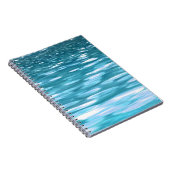 Blauwgroen shimmer notitieboek (Rechterzijde)