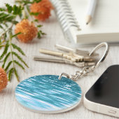 Blauwgroen shimmer sleutelhanger (Voorkant Rechts)