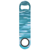 Blauwgroen shimmer speed flessenopener (Achterkant)
