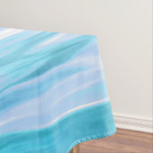 Blauwgroen shimmer tafelkleed (Voorbeeld)