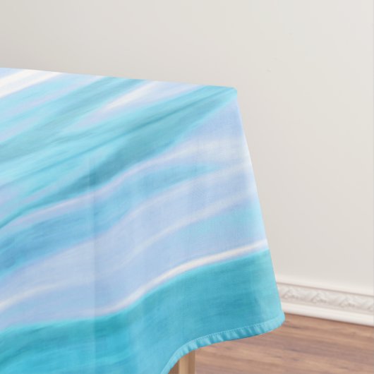 Blauwgroen shimmer tafelkleed (Voorbeeld)