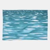 Blauwgroen shimmer theedoek (Horizontaal)