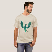 Blauwgroen Shirt Dragon (Voorkant volledig)