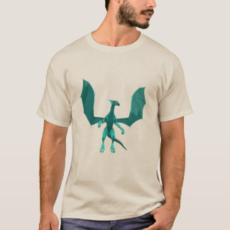 Blauwgroen Shirt Dragon