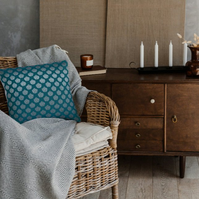 Blauwgroen Sierkussen (Creator heeft geüpload)