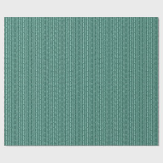 Blauwgroen sierpatroon cadeaupapier (Vlak)