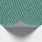 Blauwgroen sierpatroon cadeaupapier (Hoek)