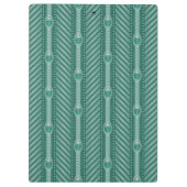 Blauwgroen sierpatroon klembord (Achterkant)