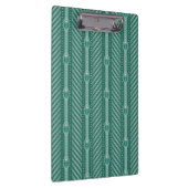 Blauwgroen sierpatroon klembord (Rechts)
