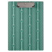 Blauwgroen sierpatroon klembord (Voorkant)