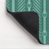 Blauwgroen sierpatroon muismat (Hoek)