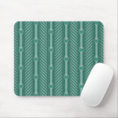 Blauwgroen sierpatroon muismat (Met muis)