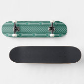 Blauwgroen sierpatroon persoonlijk skateboard (Horizontaal)