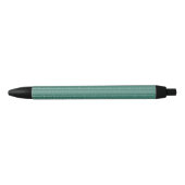 Blauwgroen sierpatroon zwarte inkt pen (Voorkant)