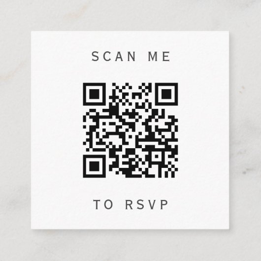 Blauwgroen Silver Agate Wedding QR-code RSVP Informatiekaartje (Achterkant)