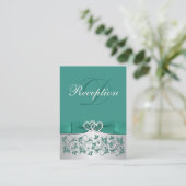 BLAUWGROEN, Silver Floral Enclosure Kaart VOOR DE (Staand voorkant)