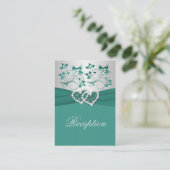 BLAUWGROEN, Silver Floral Enclosure Kaart VOOR DE (Staand voorkant)