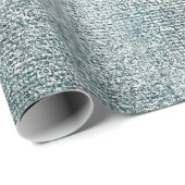 Blauwgroen Silver Graphite Blue Metall Brush Makeu Cadeaupapier (Rol Hoek)