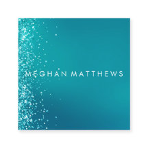 Blauwgroen Silver Sparkle Splashes Beauty Stylist