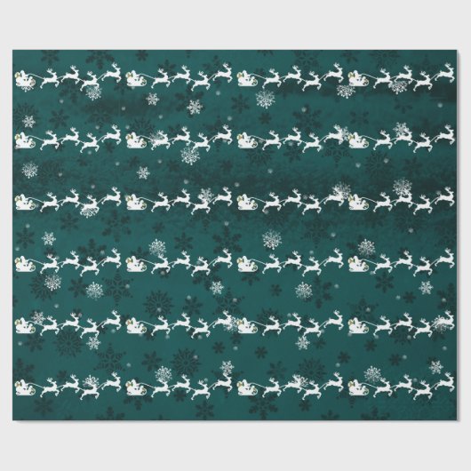 Blauwgroen sinterklare kleding cadeaupapier (Vlak)